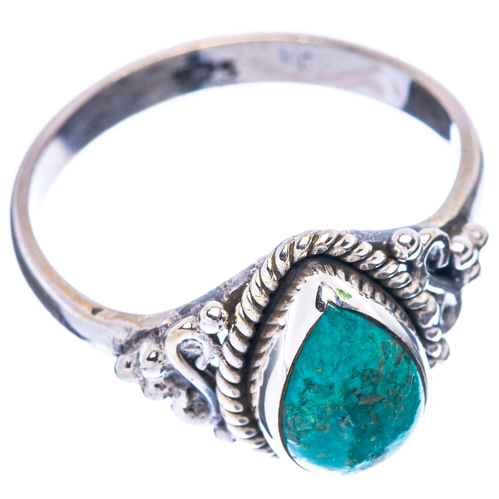 Chrysocolla Ring Size 7 (925 Sterling Silver) R5608