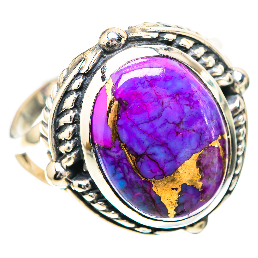 Purple Copper Composite Turquoise Ring Size 10 (925 Sterling Silver) RING139059