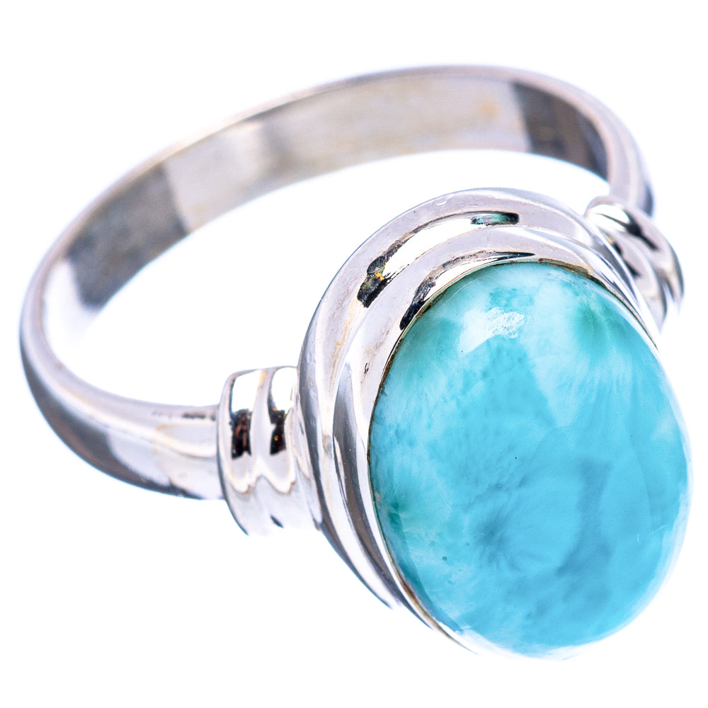 Rare Larimar Ring Size 7.75 (.925 Sterling Silver)
