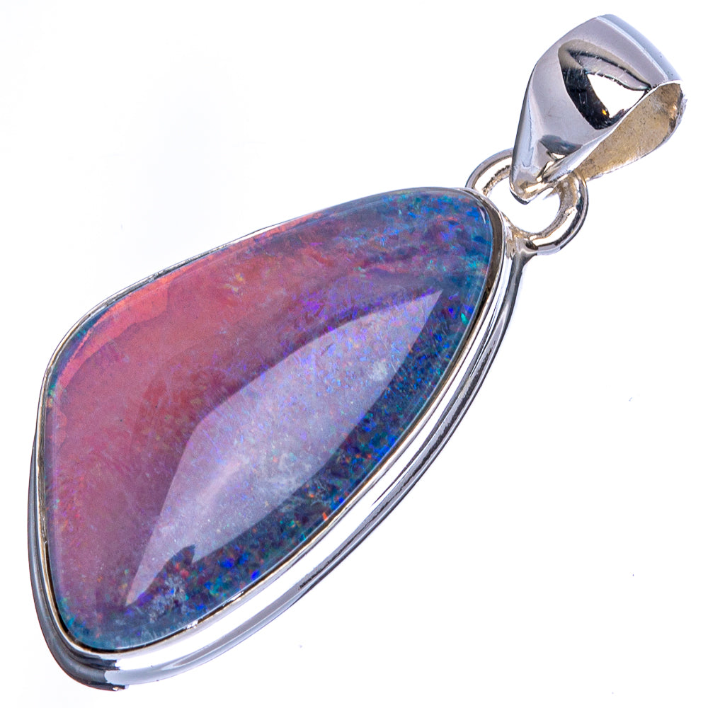 Rare Triplet Opal Pendant 1 3/8" (925 Sterling Silver) P41810