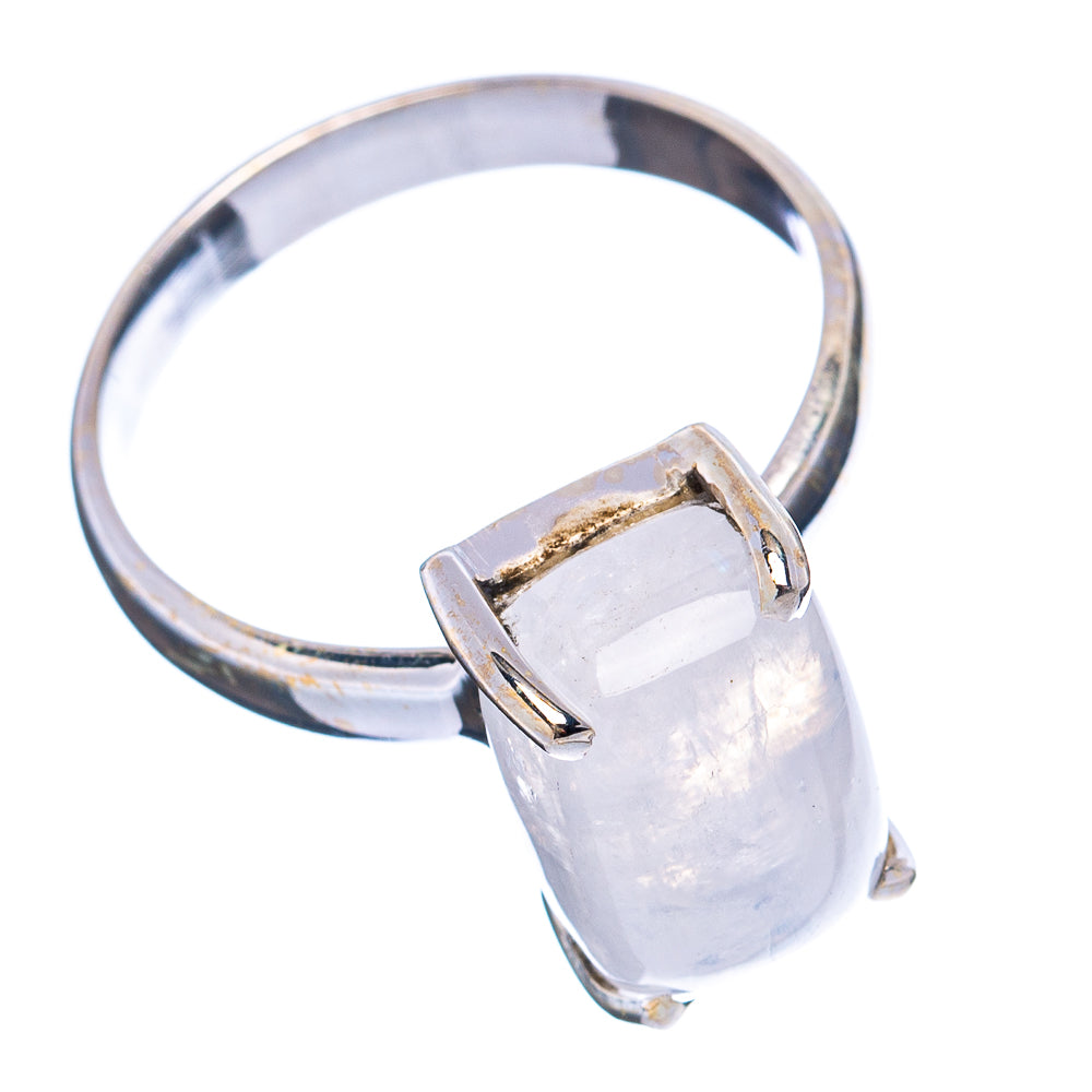 Rainbow Moonstone Ring Size 9 (.925 Sterling Silver)