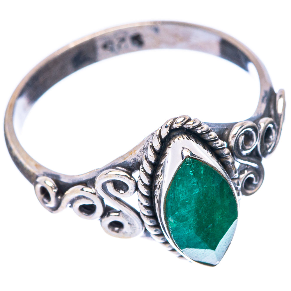Green Sillimanite Dainty Ring Size 7.75 (925 Sterling Silver) R5781