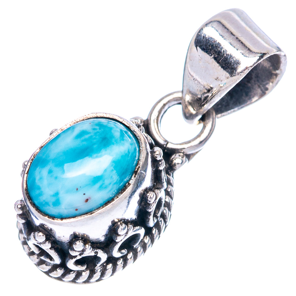 Larimar Pendants 7/8" (925 Sterling Silver) P42308