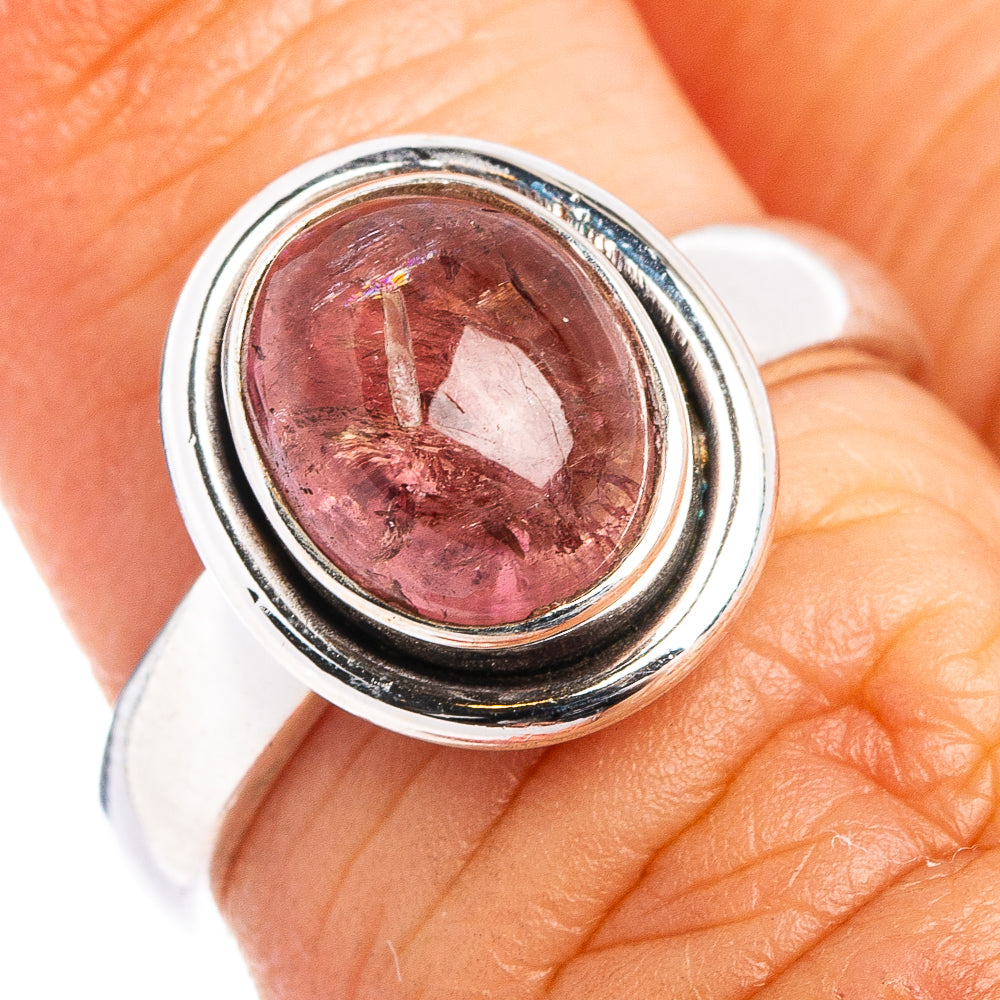 Rare Pink Tourmaline Ring Size 5.75 (.925 Sterling Silver)