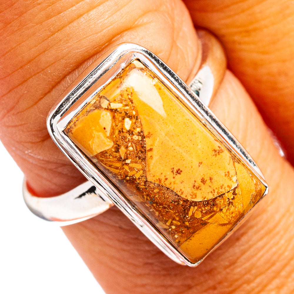 Maligano Jasper Ring Size 9 (.925 Sterling Silver)