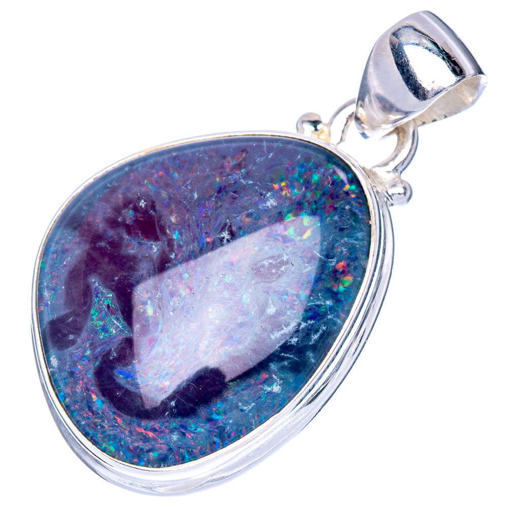 Rare Triplet Opal Pendant 1 1/4" (925 Sterling Silver) P40624