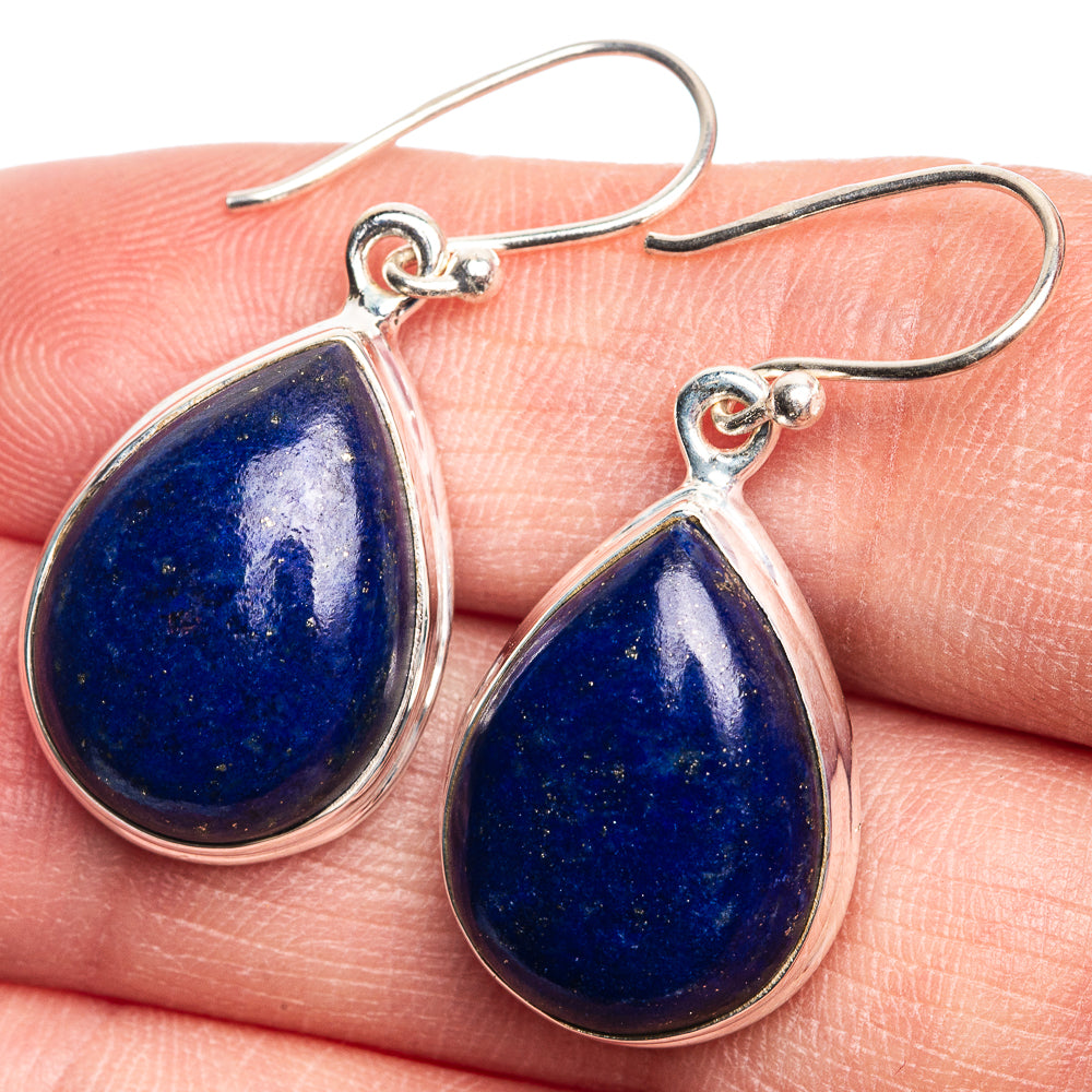 Lapis Lazuli Earrings 1 3/8" (925 Sterling Silver) E432680