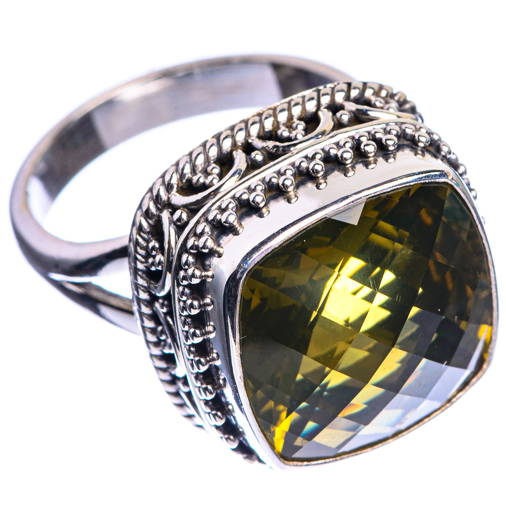 Faceted Citrine Ring Size 7 (925 Sterling Silver) R144138