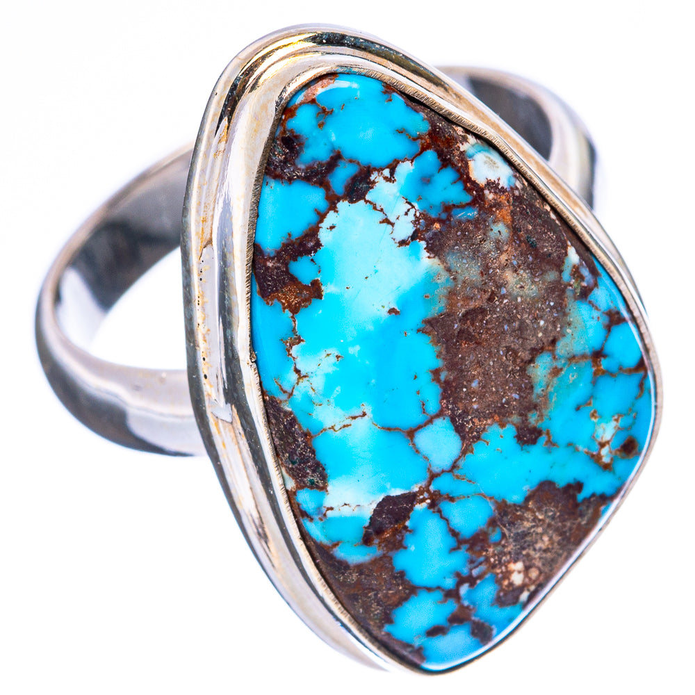 Rare Golden Hills Turquoise Ring Size 8.25 (925 Sterling Silver) R4142