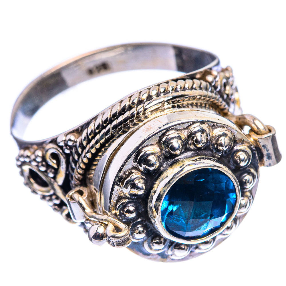 Poison London Blue Topaz Ring Size 9.75 (925 Sterling Silver) R142463