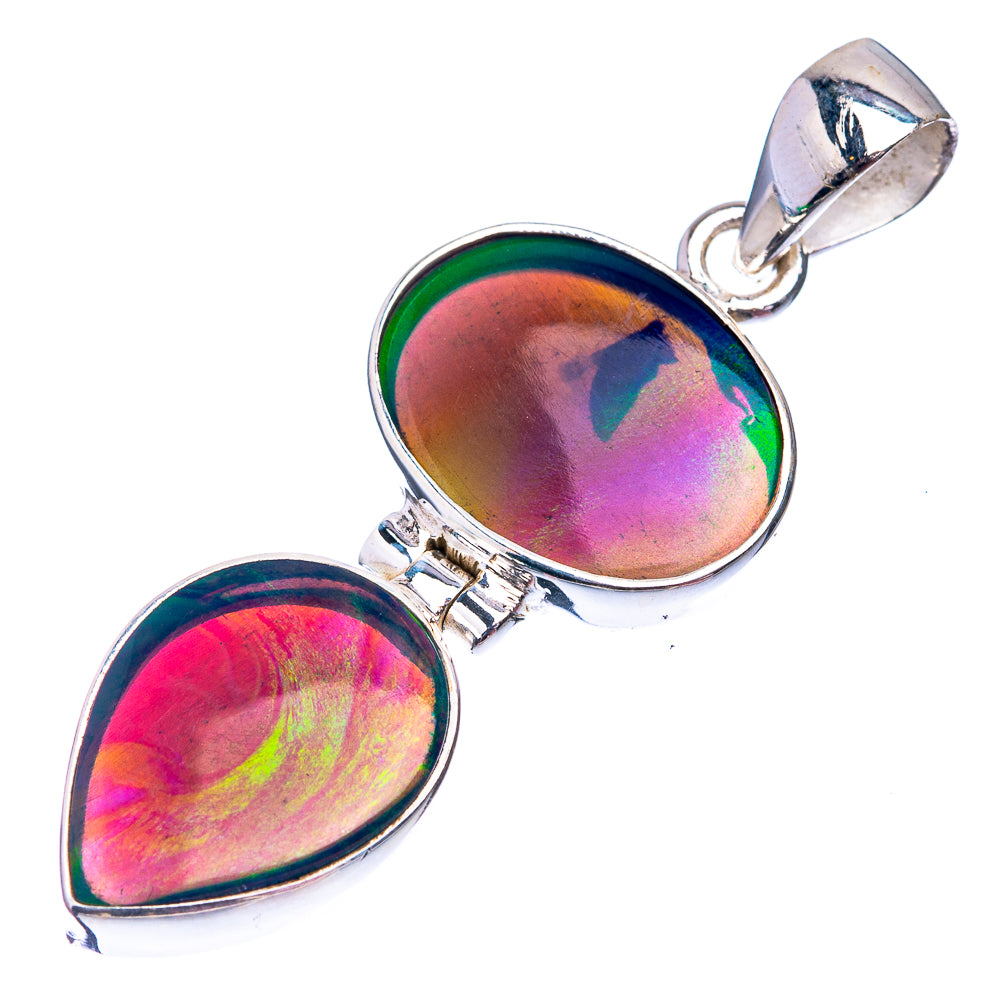 Aura Opal Pendant 1 3/4" (925 Sterling Silver) P38827