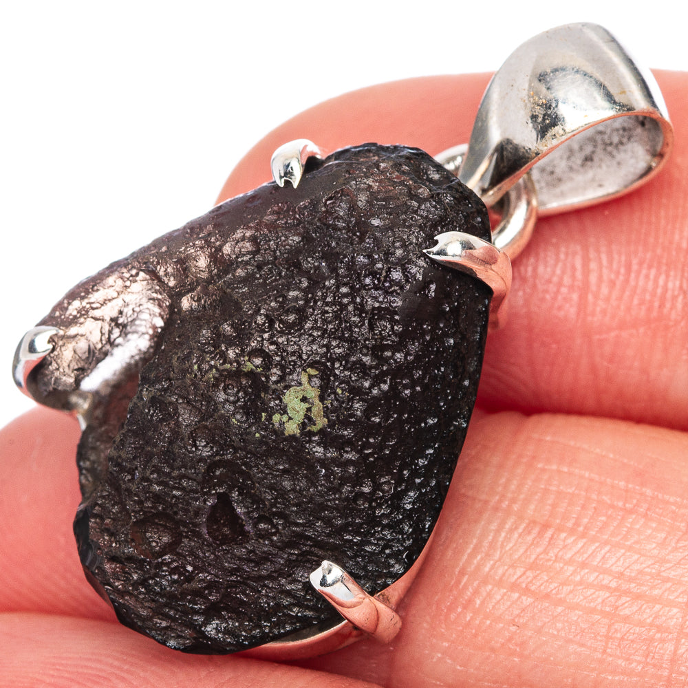 Rare Agni Manitite Pendant 1 1/4" (925 Sterling Silver) P41593