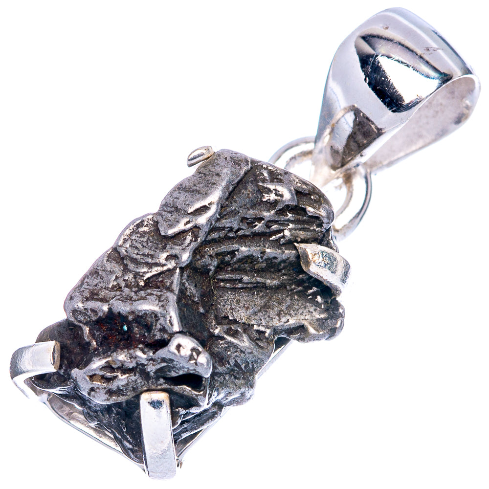 Rare Campo Del Cielo Meteorites  Pendant 1 1/8" (925 Sterling Silver) P41652