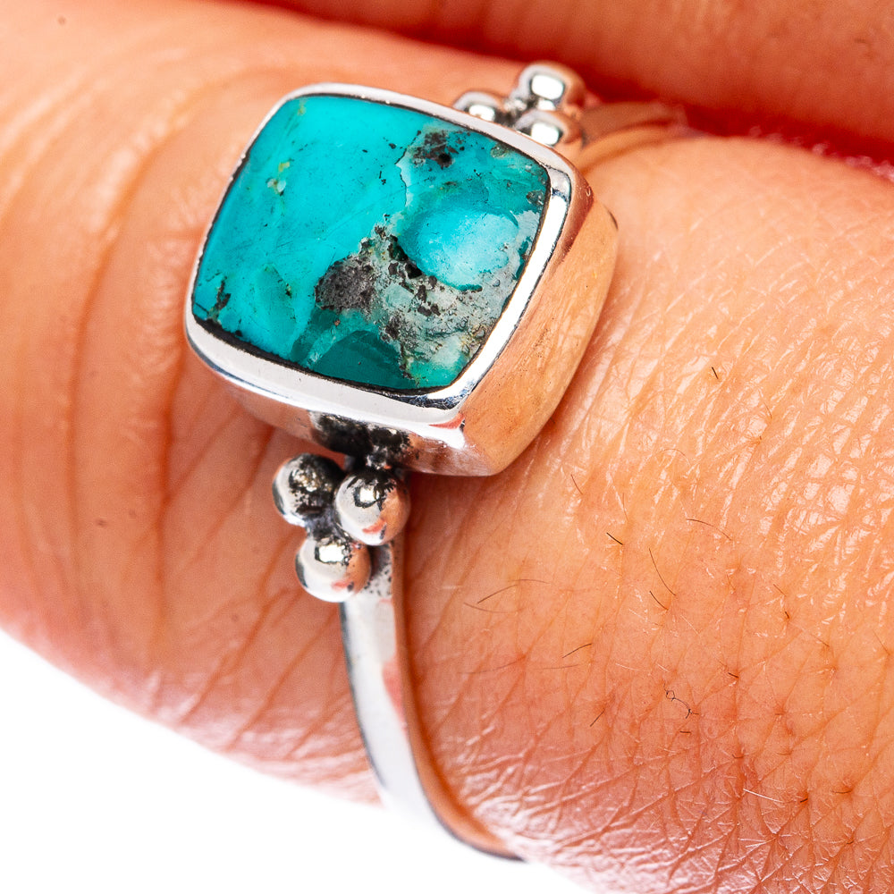 Rare Arizona Turquoise Ring Size 7.5 (925 Sterling Silver) R3242