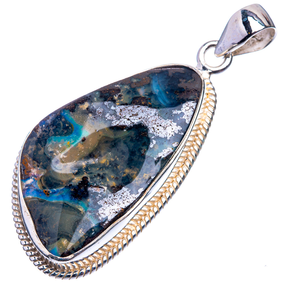 Boulder Opal Pendant 1 7/8" (925 Sterling Silver) P38911