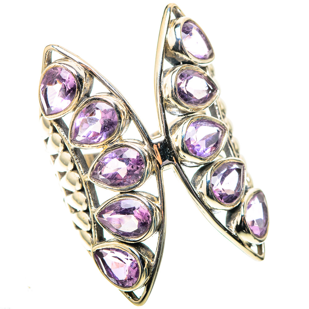 Large Faceted Amethyst Ring Size 8 (925 Sterling Silver) RING138602