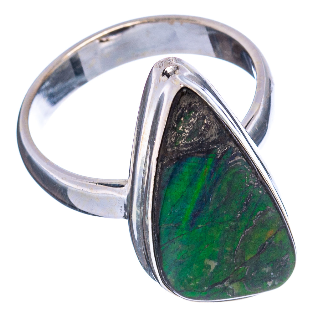 Rare Canadian Ammolite Ring Size 6.25 (.925 Sterling Silver)