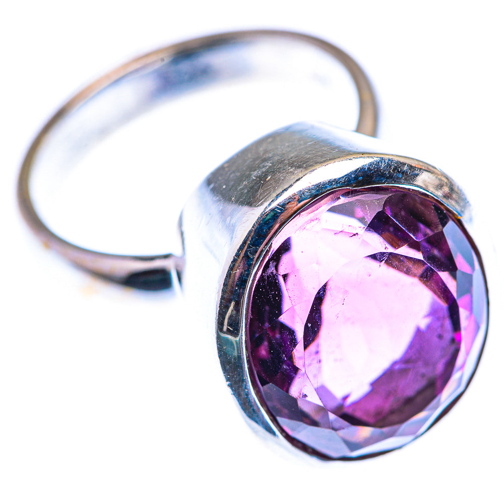 Faceted Amethyst Ring Size 7.5 (925 Sterling Silver) RING140161