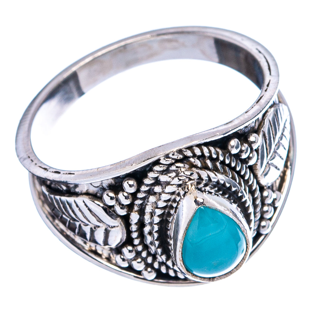 Rare Larimar Cocktail Ring Size 5.75 (.925 Sterling Silver)