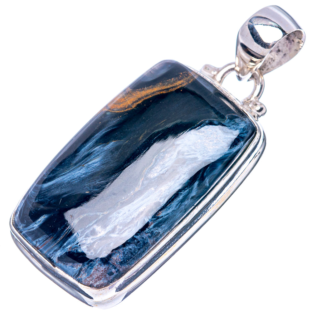 Rare Pietersite 925 Sterling Silver Pendant 1 1/2" (925 Sterling Silver) P42621