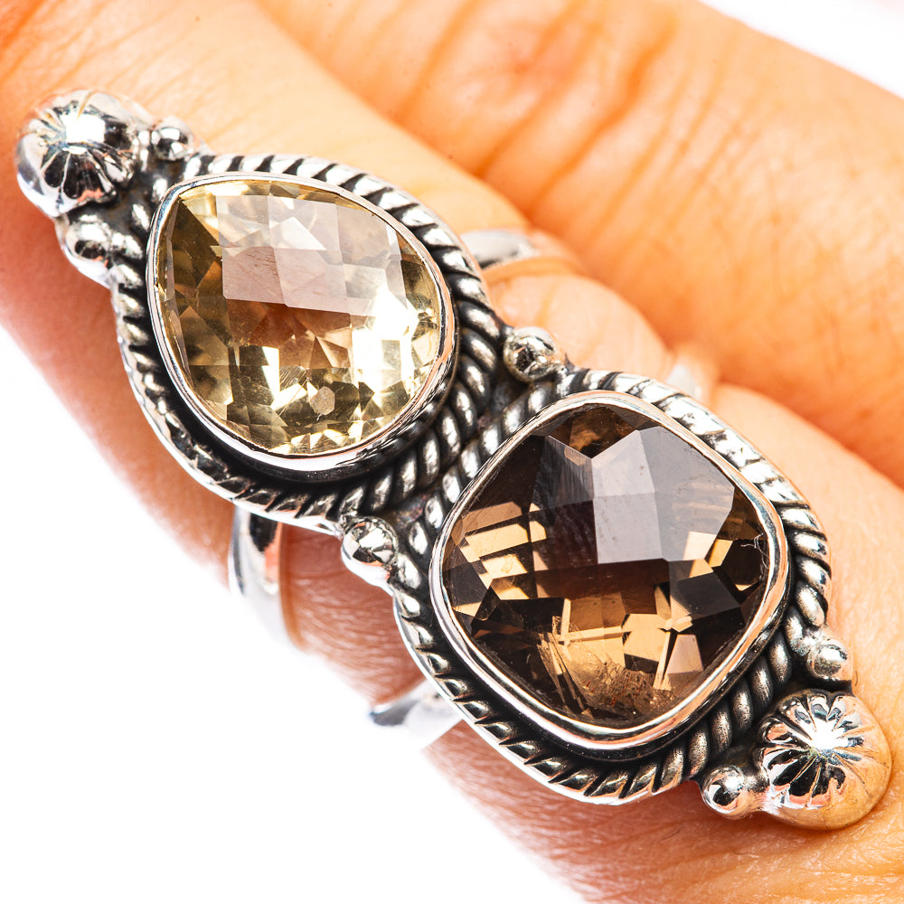 Large Multi-Topaz Ring Size 7 (925 Sterling Silver) R142732