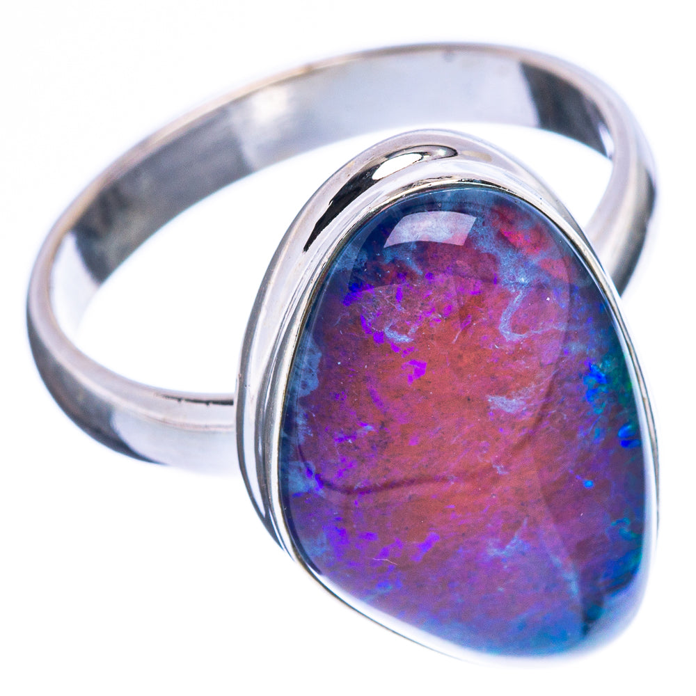 Rare Triplet Opal Ring Size 9 (925 Sterling Silver) R2546