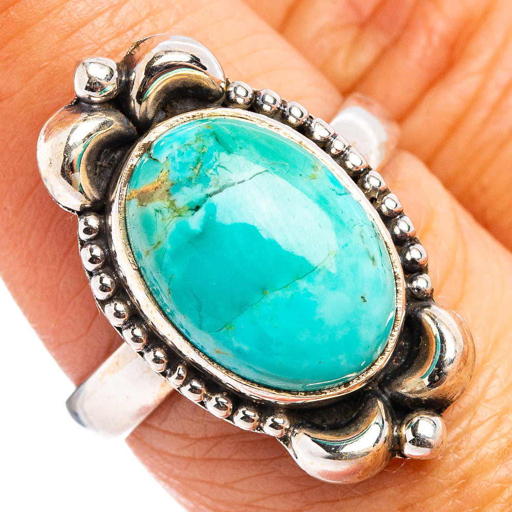 Mohave Turquoise Ring Size 7.75 (.925 Sterling Silver)