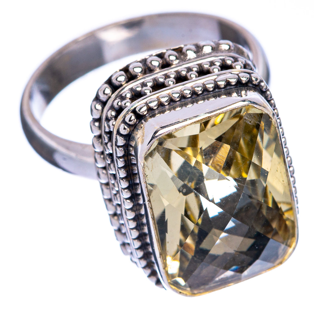 Faceted Citrine Ring Size 5.75 (925 Sterling Silver) R144620