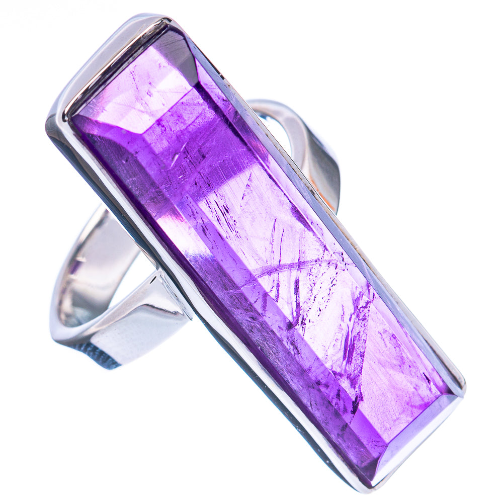 Premium Amethyst, Peridot, Blue Topaz Ring Size 5.75 (925 Sterling Silver) R2614