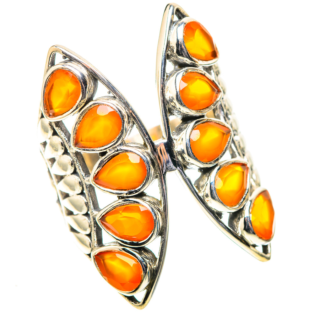 Large Carnelian Ring Size 9.75 (925 Sterling Silver) RING138636