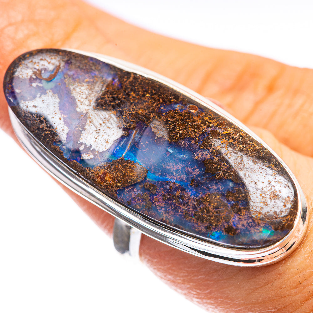 Large Boulder Opal Ring Size 7 (925 Sterling Silver) R143149