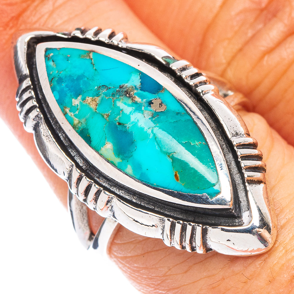 Rare Arizona Turquoise Ring Size 6.75 (925 Sterling Silver) R7232