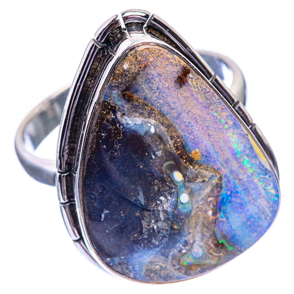 Boulder Opal Ring Size 9.75 (925 Sterling Silver) R142051