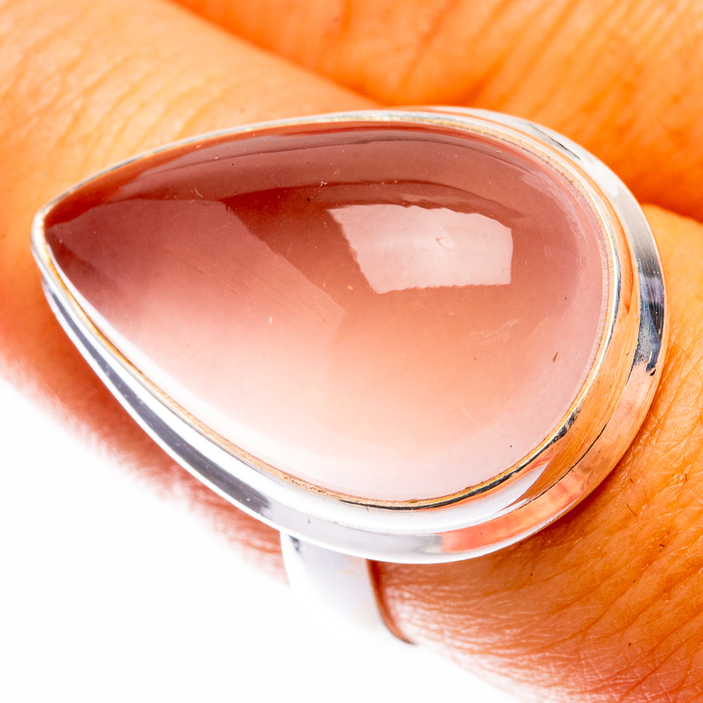 Rose Quartz Ring Size 8 (925 Sterling Silver) R141259