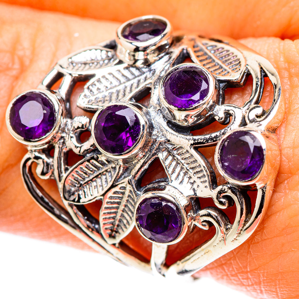 Faceted Amethyst Ring Size 9 (925 Sterling Silver) RING137807