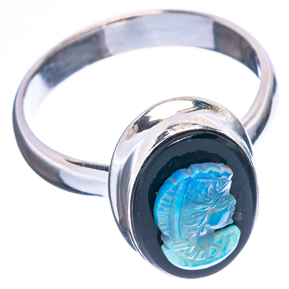 Opal Cameo Ring Size 8 (925 Sterling Silver) R5092