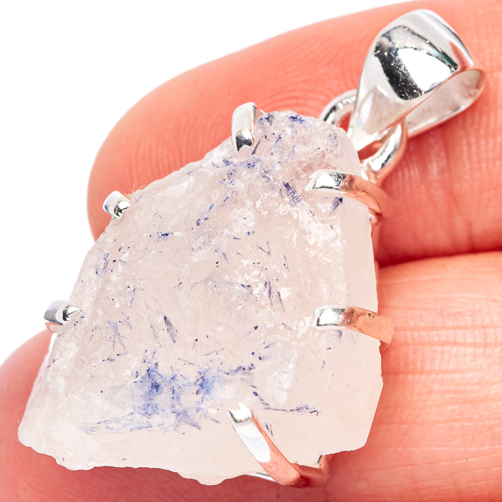 Rare Dumortierite Pendant 1 3/8" (925 Sterling Silver) P41544