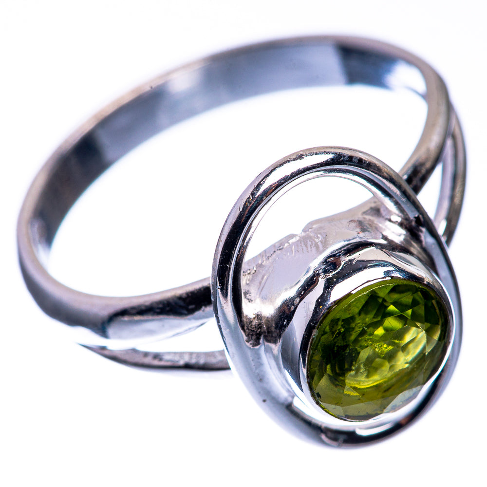 Peridot Dainty Ring Size 6 (925 Sterling Silver) R142581