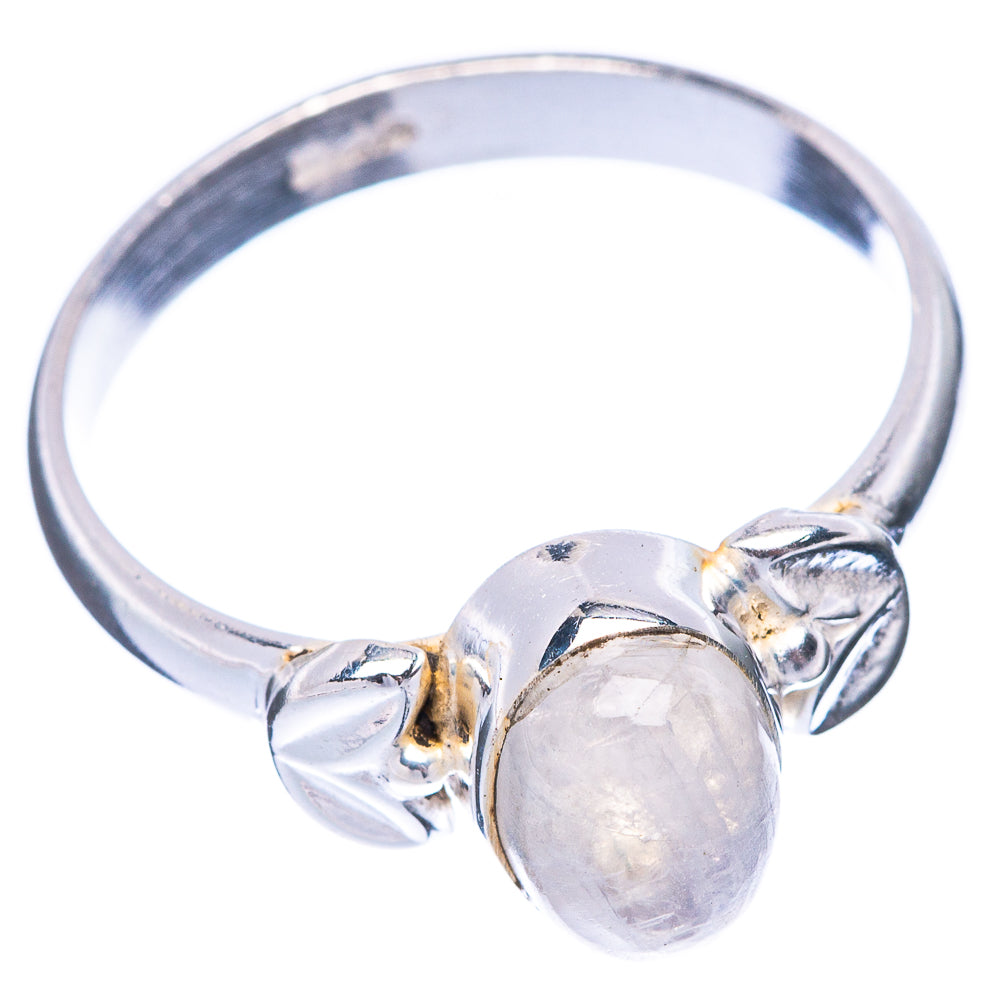 Rainbow Moonstone Ring Size 7 (925 Sterling Silver) R5581