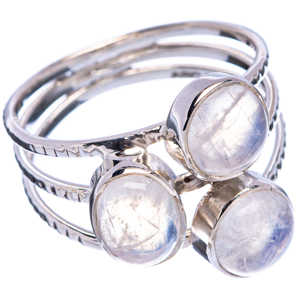 Premium Rainbow Moonstone Ring Size 8.5 (.925 Sterling Silver)