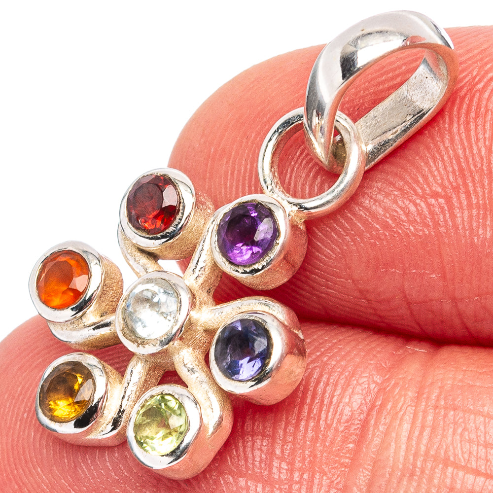 Chakra Pendant 1 1/8" (.925 Sterling Silver)