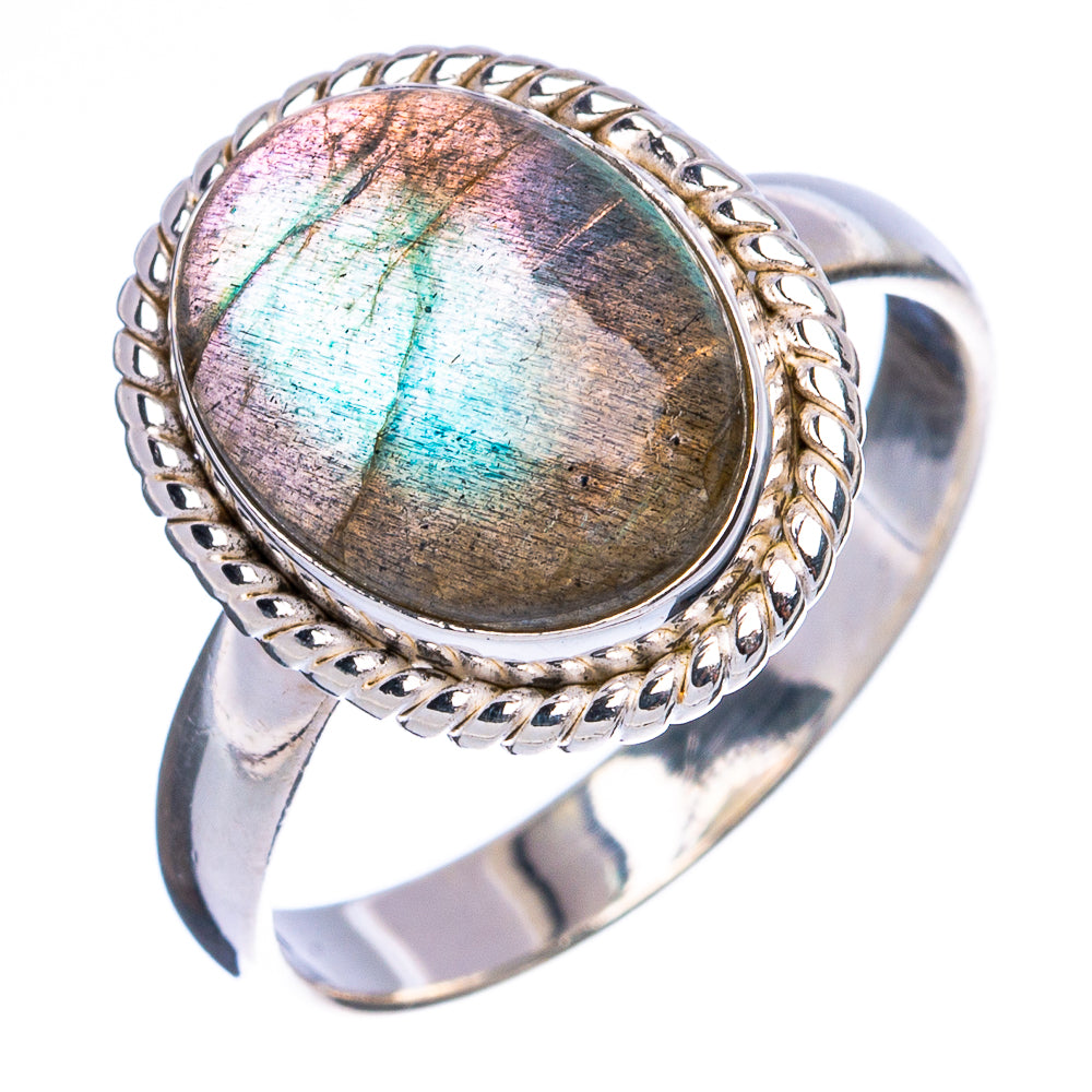 Labradorite Ring Size 8.75 (925 Sterling Silver) R4977
