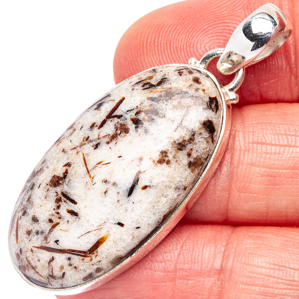 Astrophyllite Pendant 1 3/4" (.925 Sterling Silver)