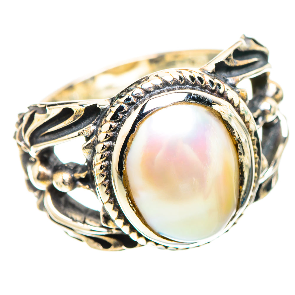 Cultured Pearl 925 Sterling Silver Ring Size 6 (925 Sterling Silver) RING139569