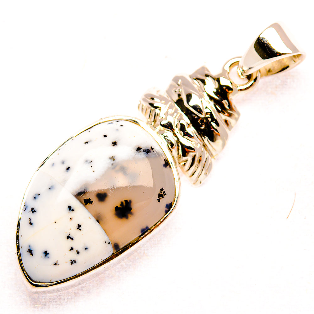 Premium Dendritic Opal 925 Sterling Silver Pendant 1 5/8" (925 Sterling Silver) PD37779