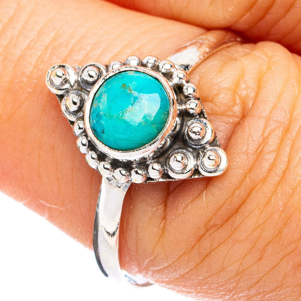 Mohave Turquoise Ring Size 8.25 (925 Sterling Silver) R8281