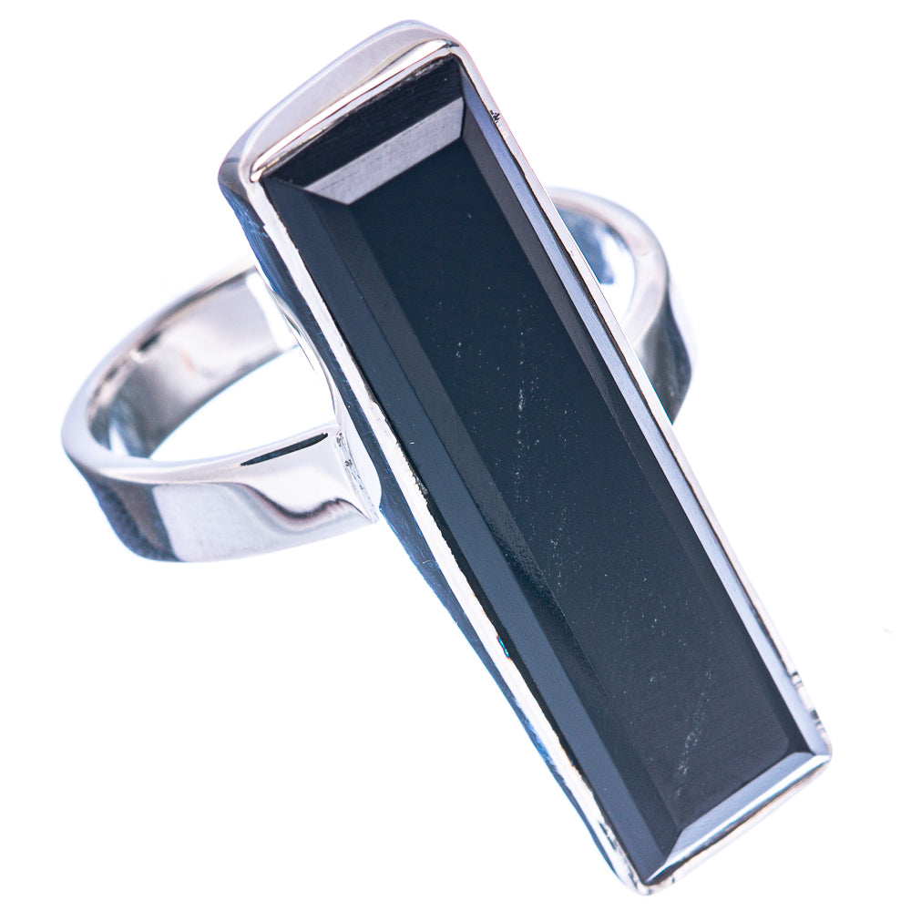 Premium Black Onyx Ring Size 9 (925 Sterling Silver) R2618