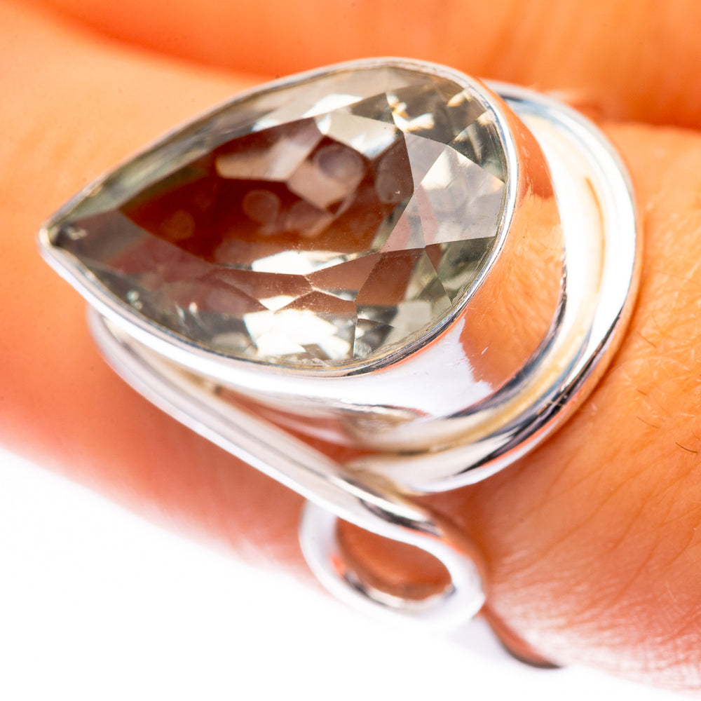 White Quartz Ring Size 8.25 (925 Sterling Silver) R140596