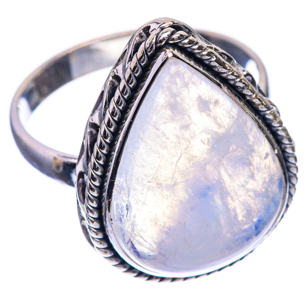 Rainbow Moonstone Ring Size 10 (925 Sterling Silver) RING143255
