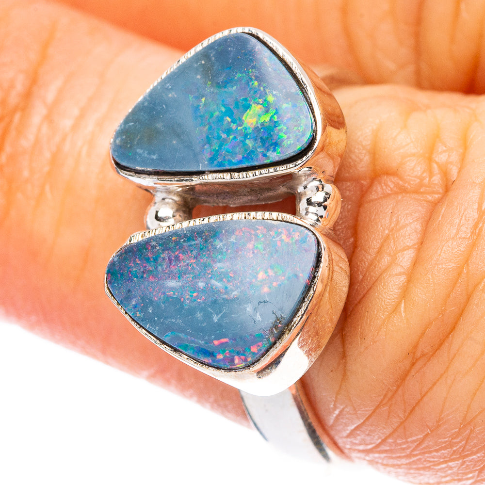 Rare Doublet Opal Ring Size 7.25 (925 Sterling Silver) R4300